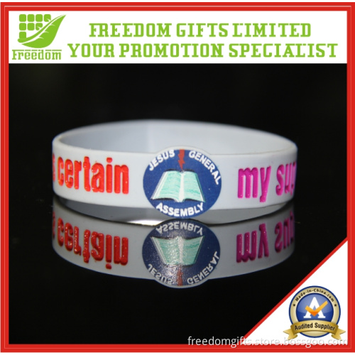 SGS Approved Shaped Multi Color Silicone Bracelet